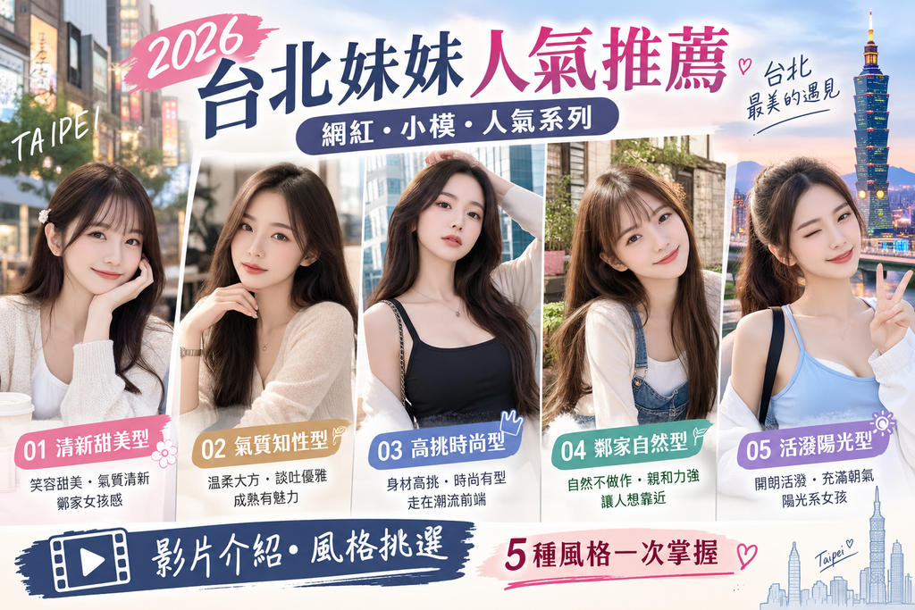 台北妹妹私房介紹：影片挑選五大小模